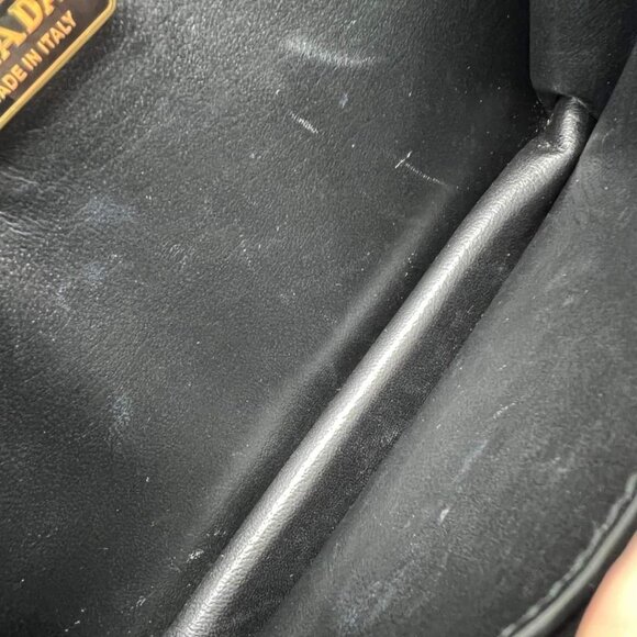 100% Authentic Prada Cahier Black & White Shoulder Bag - Picture 11 of 16